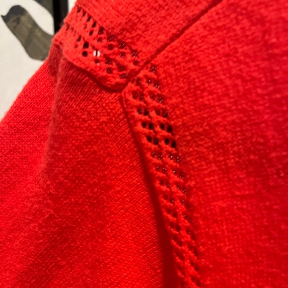 Tomato red Cabi cardigan size medium - Picture 3 of 5